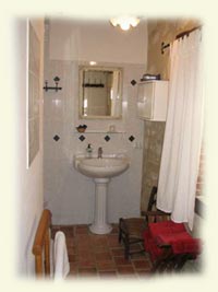 la salle d'eau de la chambre Cannelle